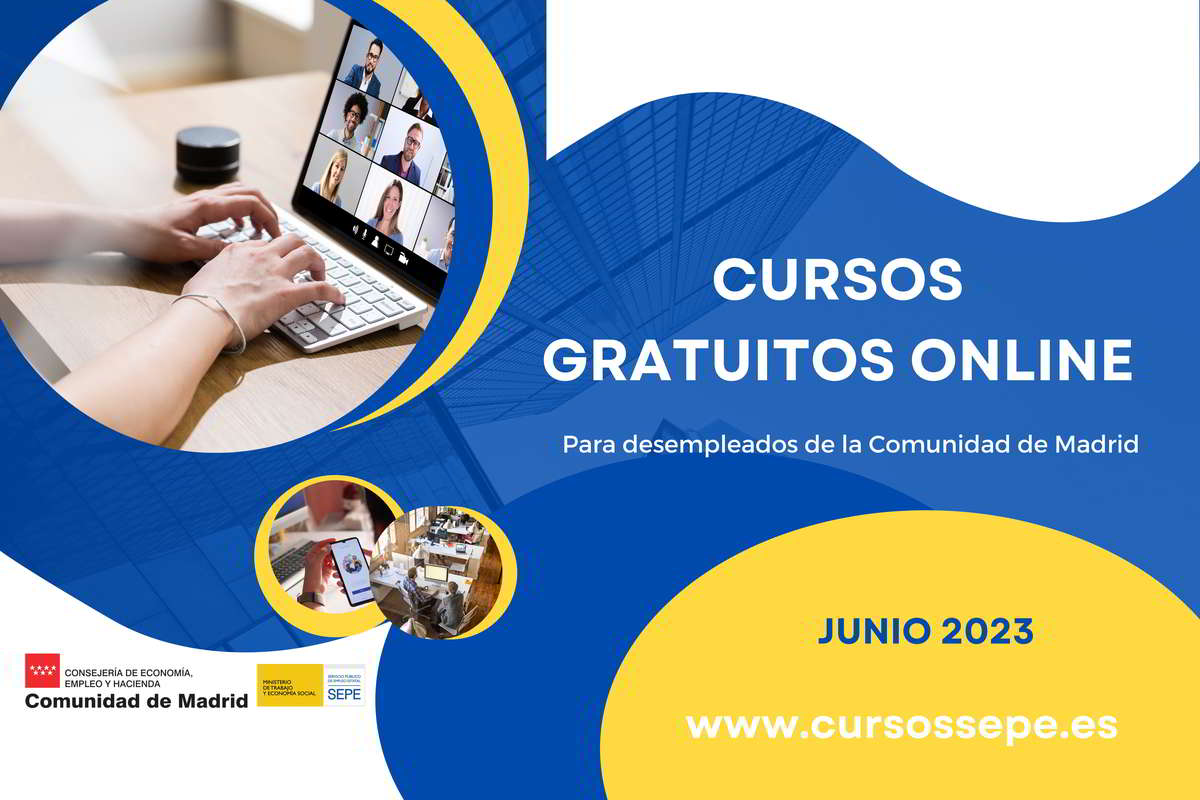 Cursos gratuitos online para desempleados de la Comunidad de Madrid