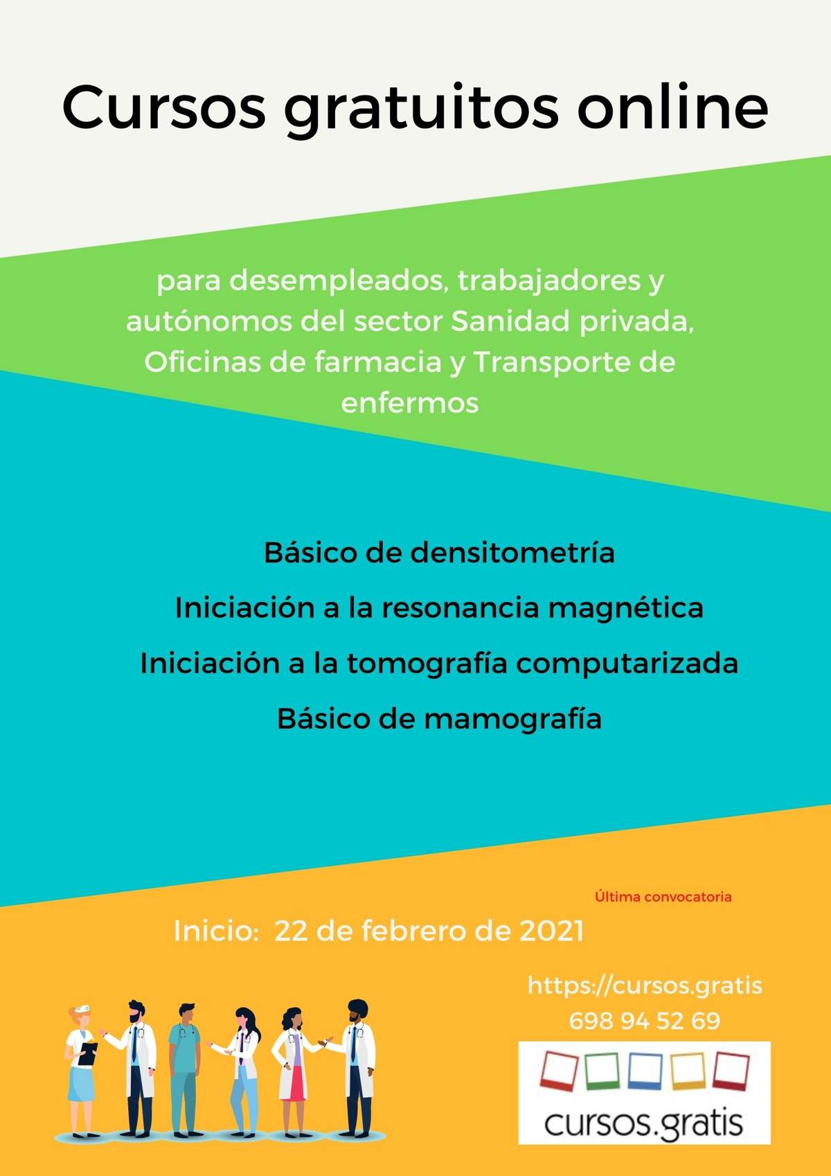 Cursos gratuitos para trabajadores en activo y autónomos del sector Sanidad privada y Oficinas de farmacia